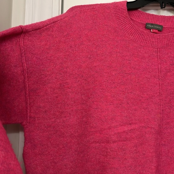 Vince Camuto Oversized Sweater Drop Shoulder Pink Comfy Sweater Women’s Size L - Picture 5 of 14